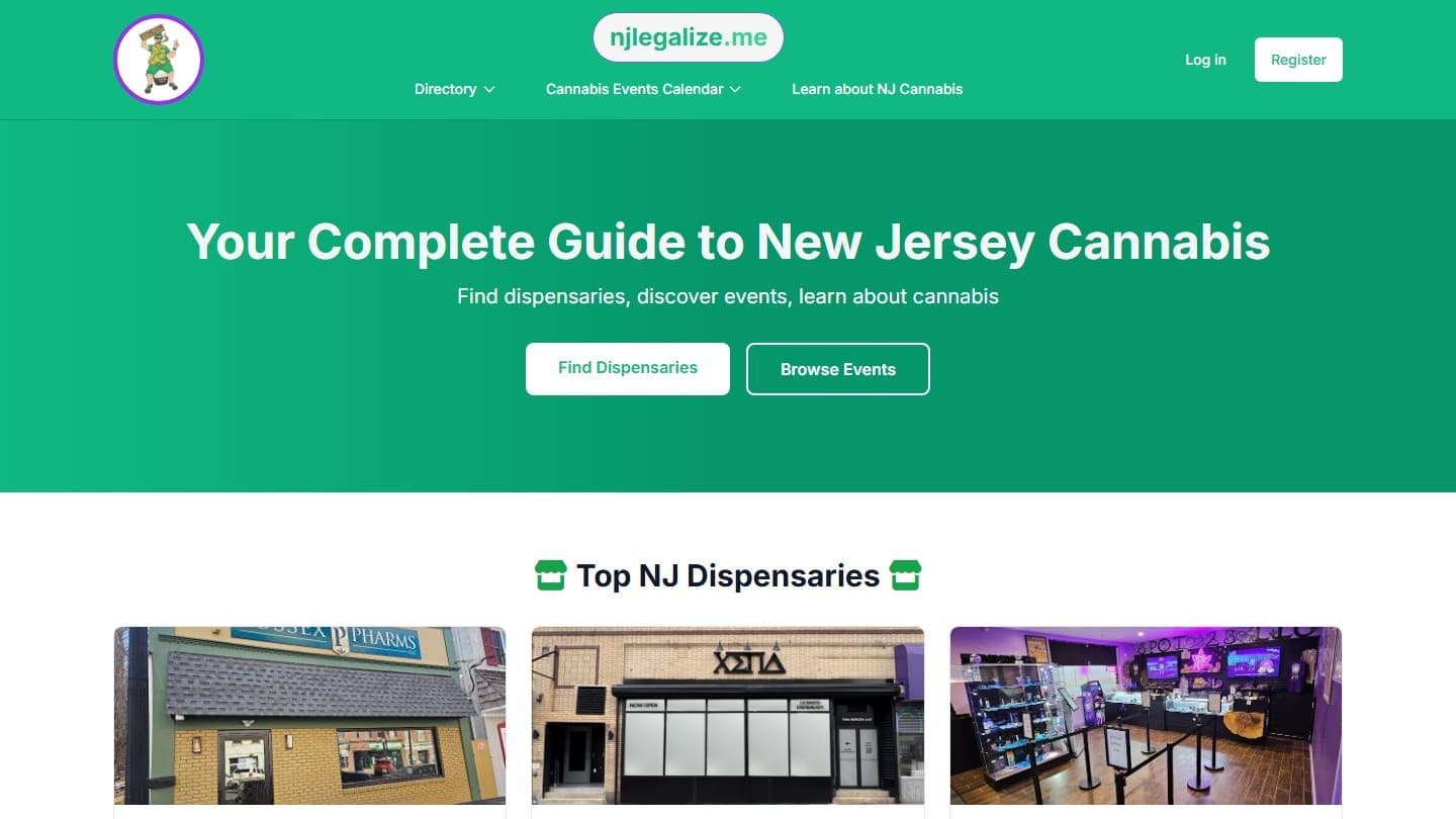 NJ Legalize cannabis directory — home page